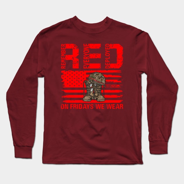 Remember everyone deployed red friday Long Sleeve T-Shirt by Dreamsbabe